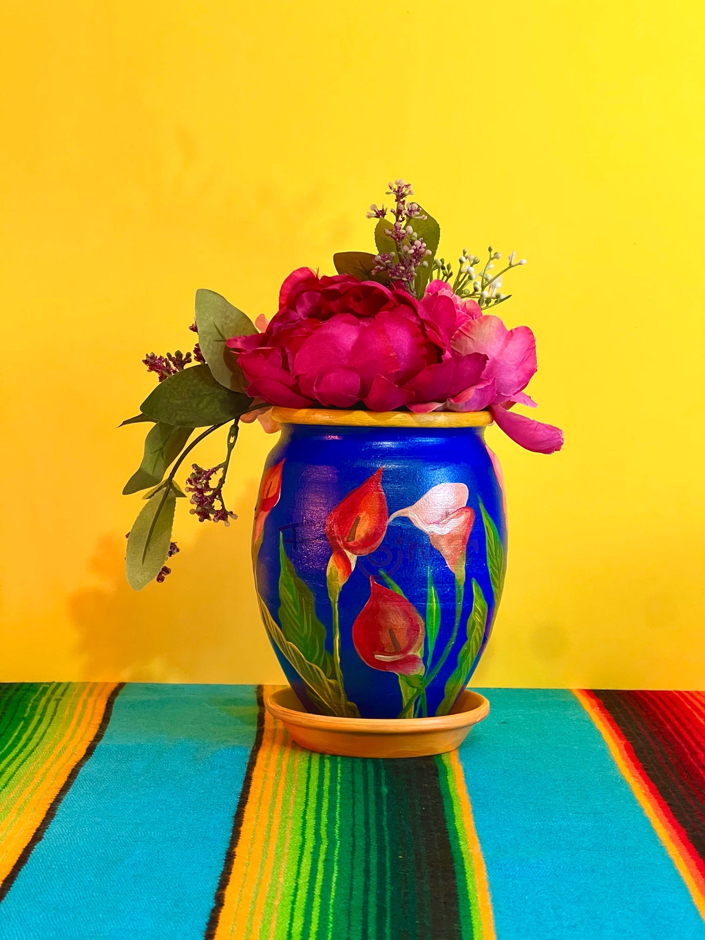 Calla Lilies de Azul Rey